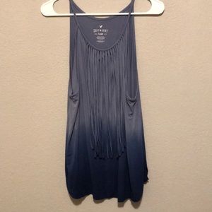 Ombré Tabk Top with Fringes